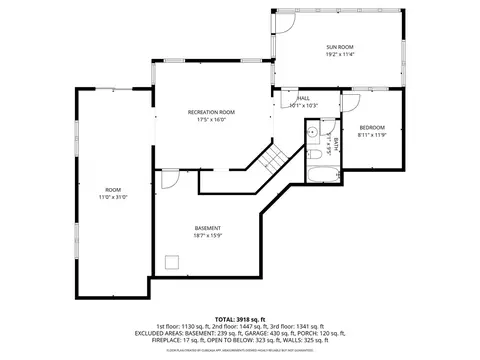 Floorplan - 207 Devonhurst Dr, Seneca, SC 29678 photo 1 of 4
