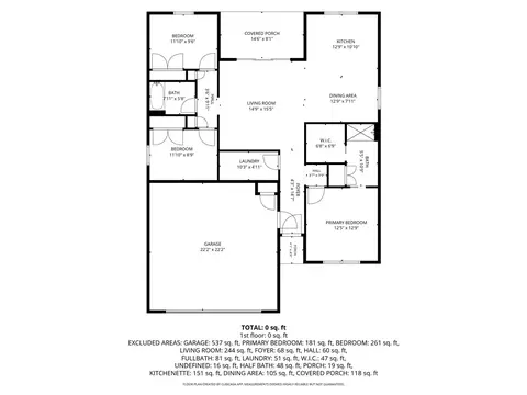 Floorplan - 505 Rectory Dr, Seneca, SC 29678 photo 1 of 1