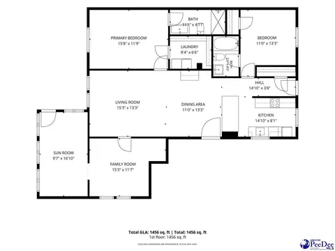 Floorplan - 3112 Combray Cir, Florence, SC 29501 photo 2 of 2
