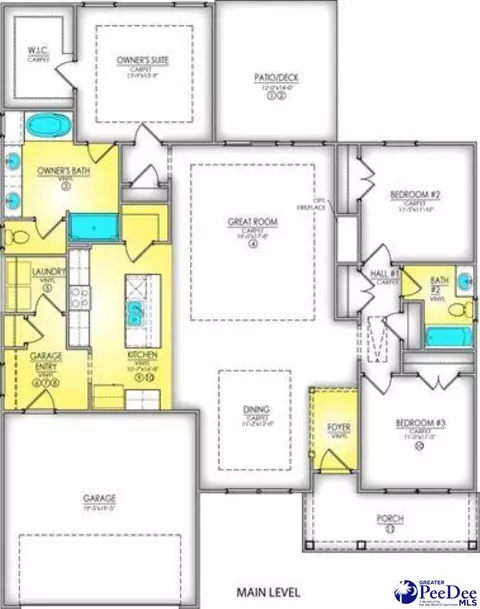 Floorplan - 1150 Summer Duck Loop, Florence, SC 29501 photo 1 of 1