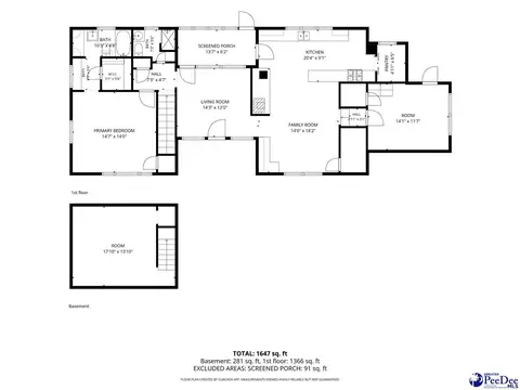 Floorplan - 302 Sliding Hill Rd, Cheraw, SC 29520 photo 3 of 3