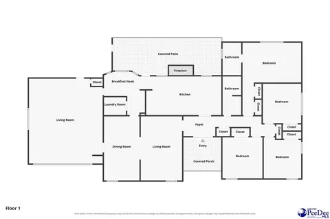 Floorplan - 302 Cleveland St, Mullins, SC 29574 photo 1 of 1