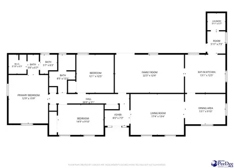 Floorplan - 332 Ridge Rd, Cheraw, SC 29520 photo 1 of 1
