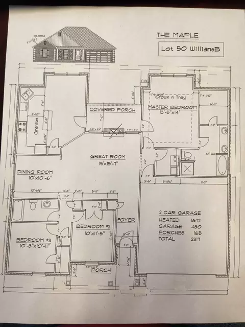 Floorplan - 1815 Gallery Dr, Sumter, SC 29153 photo 1 of 1
