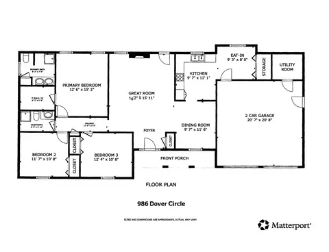 Floorplan - 986 Dover Cir, Sumter, SC 29154 photo 1 of 1