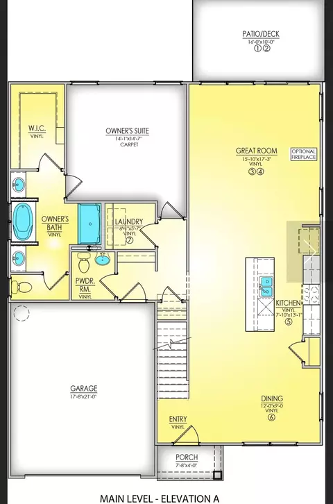 Floorplan - 2147 Currituck Dr, Sumter, SC 29153 photo 1 of 2