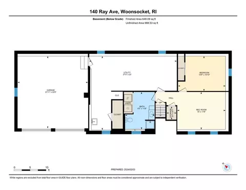 Floorplan - 140 Ray Ave, Woonsocket, RI 02895 photo 2 of 2