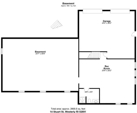 Floorplan - 14 Stuart St, Westerly, RI 02891 photo 1 of 4