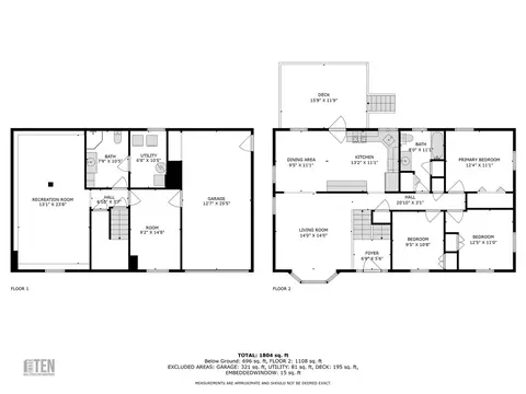 Floorplan - 124 Manila Ave, Woonsocket, RI 02895 photo 2 of 3