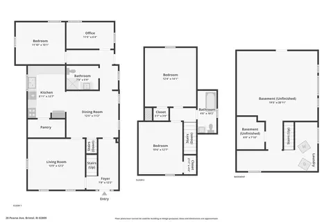 Floorplan - 28 Pearse Ave, Bristol, RI 02809 photo 1 of 3