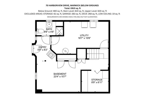 Floorplan - 70 Harborview Dr, Warwick, RI 02889 photo 1 of 3