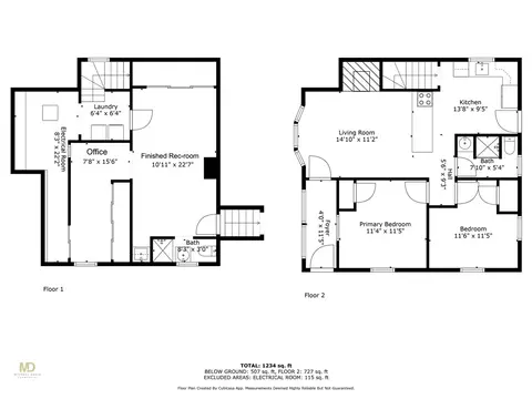 Floorplan - 11 Frederick St, Warwick, RI 02888 photo 1 of 3