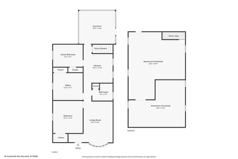 Floorplan - 76 Vanderbilt Rd, Warwick, RI 02886 photo 1 of 2