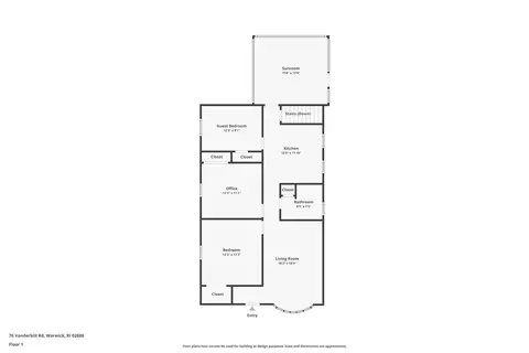 Floorplan - 76 Vanderbilt Rd, Warwick, RI 02886 photo 2 of 2