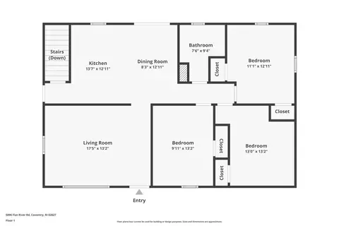 Floorplan - 5896 Flat River Rd, Coventry, RI 02827 photo 3 of 3