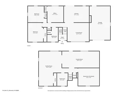 Floorplan - 16 Cahir Ct, Warwick, RI 02889 photo 3 of 3