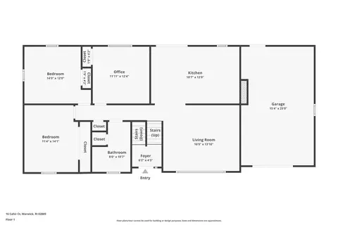 Floorplan - 16 Cahir Ct, Warwick, RI 02889 photo 1 of 3