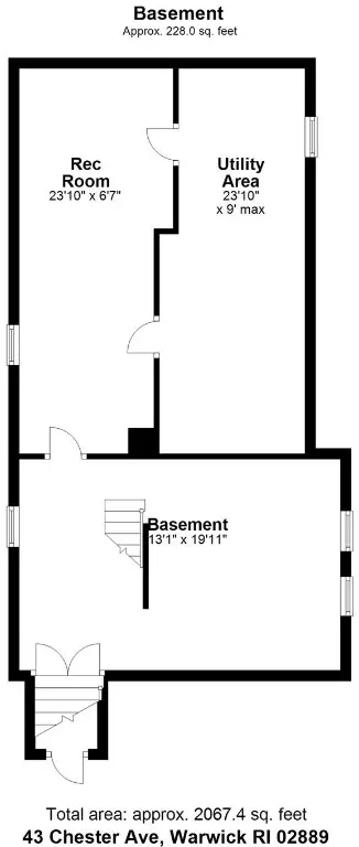 Floorplan - 43 Chester Ave, Warwick, RI 02889 photo 4 of 4
