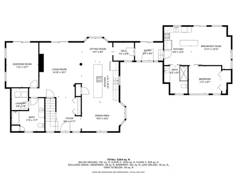 Floorplan - 59 Briarwood Hill Rd, Exeter, RI 02822 photo 1 of 3