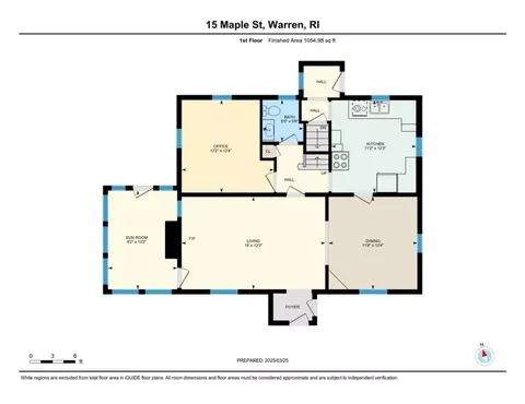 Floorplan - 15 Maple St, Warren, RI 02885 photo 1 of 2