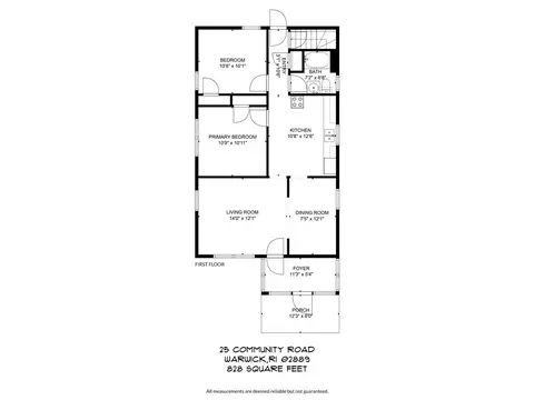 Floorplan - 25 Community Rd, Warwick, RI 02889 photo 1 of 2