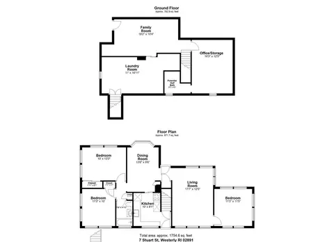Floorplan - 7 Stuart St, Westerly, RI 02891 photo 3 of 3