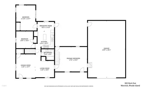 Floorplan - 265 Hunt Ave, Warwick, RI 02886 photo 3 of 3