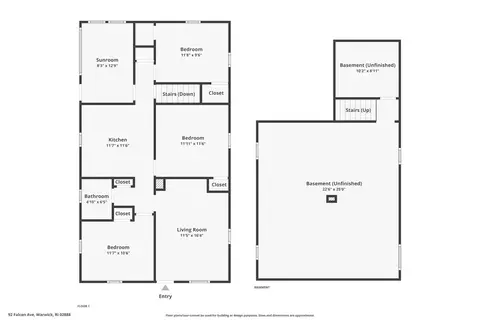 Floorplan - 92 Falcon Ave, Warwick, RI 02888 photo 2 of 3