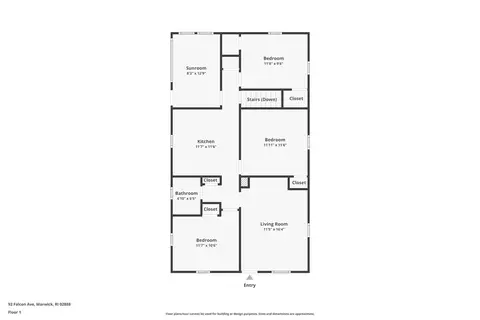 Floorplan - 92 Falcon Ave, Warwick, RI 02888 photo 1 of 3