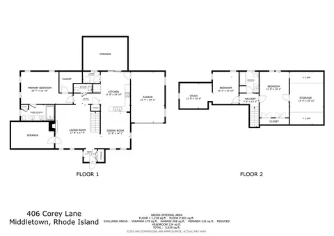 Floorplan - 406 Corey Ln, Middletown, RI 02842 photo 1 of 1