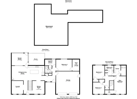 Floorplan - 9 E Lake View Dr, North Providence, RI 02904 photo 1 of 4