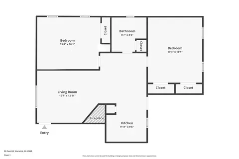 Floorplan - 99 Post Rd #C3, Warwick, RI 02888 photo 1 of 1