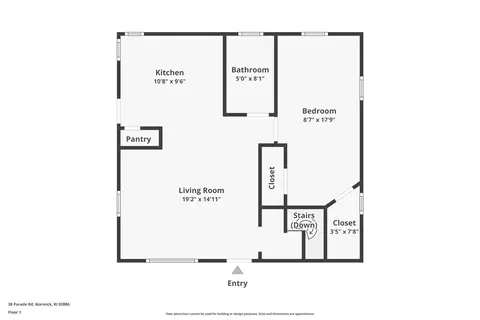 Floorplan - 38 Parade Rd, Warwick, RI 02886 photo 1 of 3