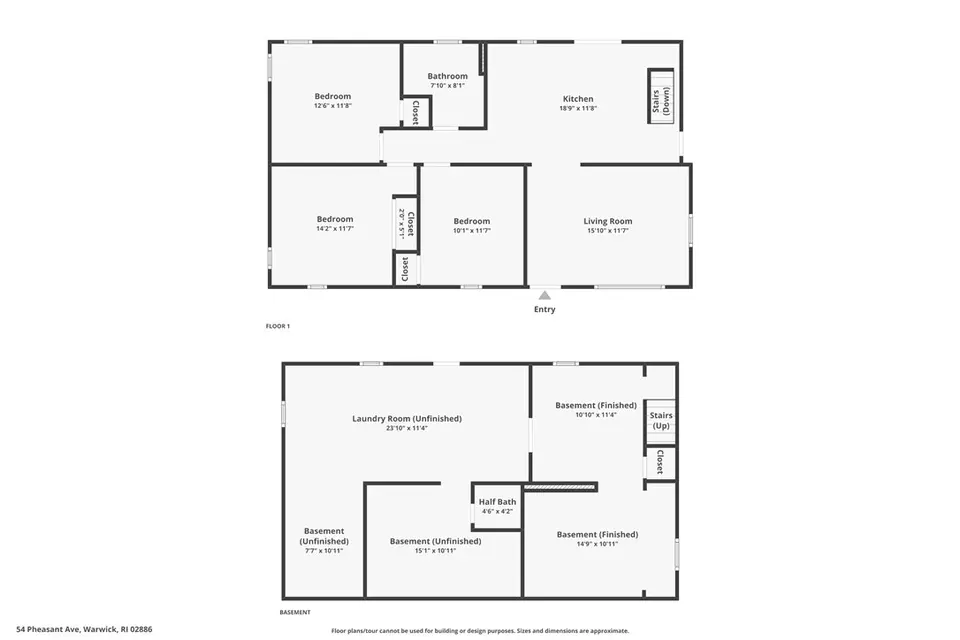 Floorplan - 54 Pheasant Ave, Warwick, RI 02886 photo 2 of 3