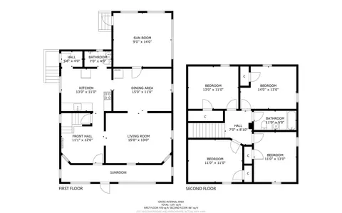 Floorplan - 625 Gaskill St, Woonsocket, RI 02895 photo 1 of 1
