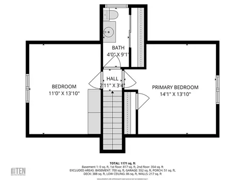 Floorplan - 11 Gladding St, Bristol, RI 02809 photo 2 of 4