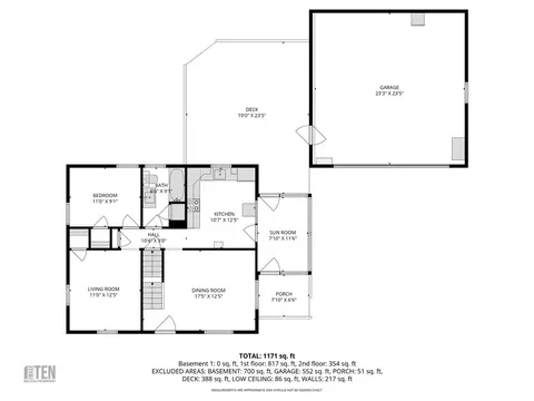 Floorplan - 11 Gladding St, Bristol, RI 02809 photo 1 of 4