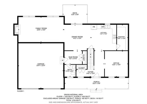 Floorplan - 459 Gazza Rd, Mapleville, RI 02839 photo 2 of 2