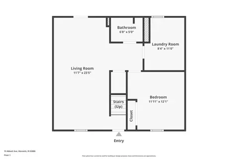 Floorplan - 15 Abbott Ave, Warwick, RI 02886 photo 1 of 3