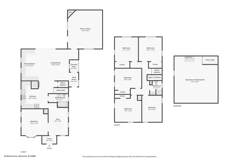 Floorplan - 26 Barton Ave, Warwick, RI 02889 photo 4 of 4