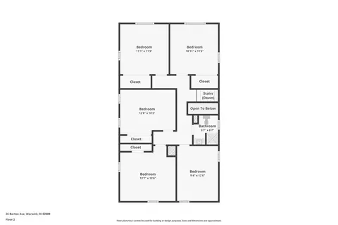 Floorplan - 26 Barton Ave, Warwick, RI 02889 photo 3 of 4