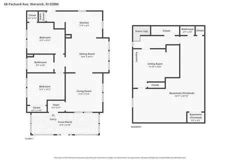 Floorplan - 68 Packard Ave, Warwick, RI 02886 photo 3 of 3