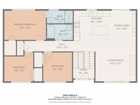 Floorplan - 180 Bertenshaw Rd, Woonsocket, RI 02895 photo 2 of 2