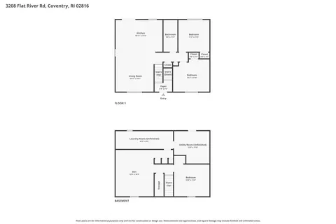 Floorplan - 3208 Flat River Rd, Coventry, RI 02816 photo 2 of 3