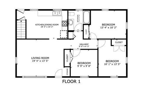 Floorplan - 32 Overhill Rd, Warren, RI 02885 photo 1 of 2