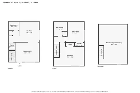 Floorplan - 200 Post Rd #610, Warwick, RI 02888 photo 1 of 3