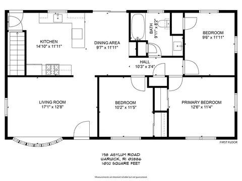 Floorplan - 198 Asylum Rd, Warwick, RI 02886 photo 1 of 2