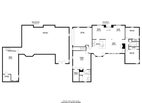 Floorplan - 2 Evergreen Ln, Westerly, RI 02891 photo 2 of 2