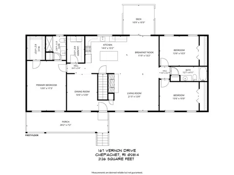 Floorplan - 167 Vernon Dr, Glocester, RI 02814 photo 1 of 2