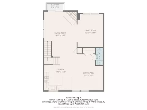 Floorplan - 1 Old County Village Way #E, Smithfield, RI 02917 photo 2 of 4